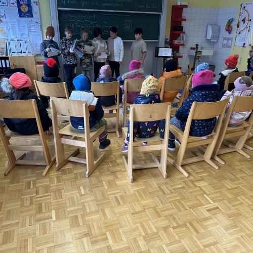 Besuch der  Kindergartenkinder der 4. Klasse