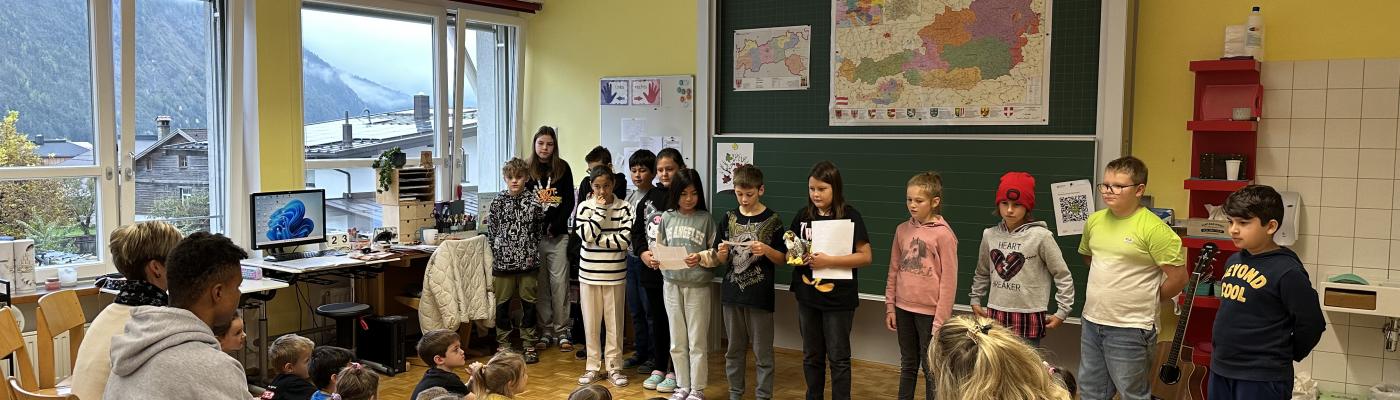 Besuch der  Kindergartenkinder der 4. Klasse